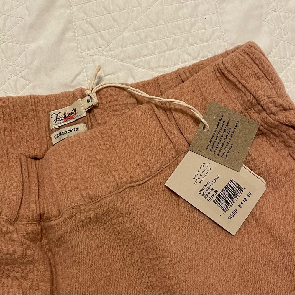 NWT Faherty Cotton Pant - Picture 4 of 8
